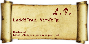 Ladányi Virág névjegykártya